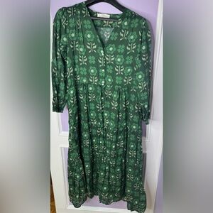 Trovata Green Floral Maxi Dress